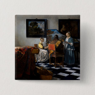 Johannes Vermeer - Das Konzert Button