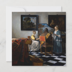 Johannes Vermeer - Das Konzert Dankeskarte