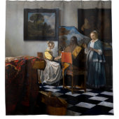 Johannes Vermeer - Das Konzert Duschvorhang (Vorderseite)