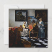 Johannes Vermeer - Das Konzert Einladung (Vorderseite)