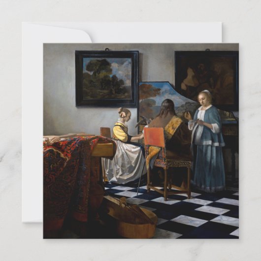 Johannes Vermeer - Das Konzert Einladung (Vorderseite)