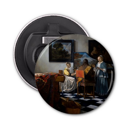 Johannes Vermeer - Das Konzert Flaschenöffner (Vorderseite)