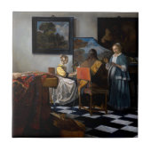 Johannes Vermeer - Das Konzert Fliese (Vorderseite)
