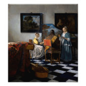 Johannes Vermeer - Das Konzert Fotodruck (Vorne)