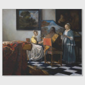 Johannes Vermeer - Das Konzert Geschenkpapier (Flach)