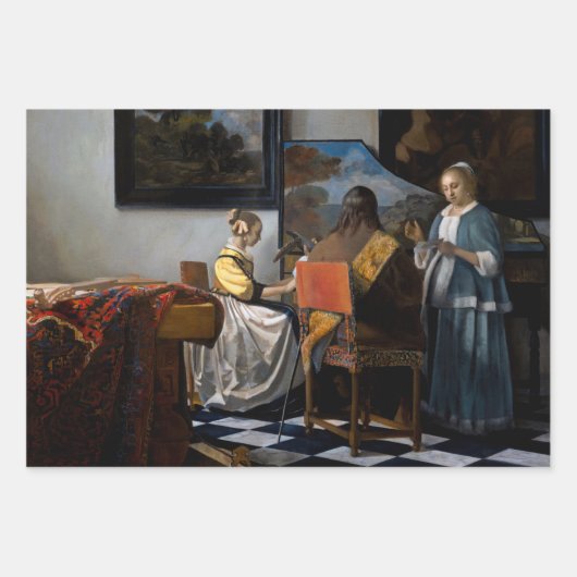 Johannes Vermeer - Das Konzert Geschenkpapier Set (Vorderseite 3)