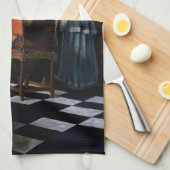 Johannes Vermeer - Das Konzert Geschirrtuch (Viertel Falte)