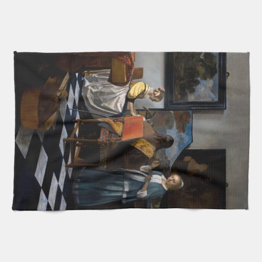 Johannes Vermeer - Das Konzert Geschirrtuch (Horizontal)