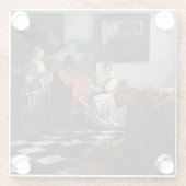 Johannes Vermeer - Das Konzert Glasuntersetzer (Rückseite)