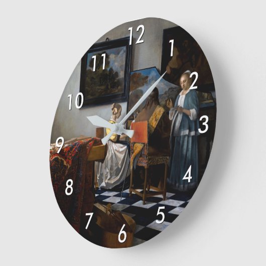 Johannes Vermeer - Das Konzert Große Wanduhr (Winkel)