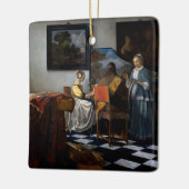 Johannes Vermeer - Das Konzert Keramikornament (Links)