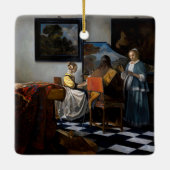 Johannes Vermeer - Das Konzert Keramikornament (Rückseite)