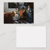 Johannes Vermeer - Das Konzert Mitteilungskarte (Vorne/Hinten)
