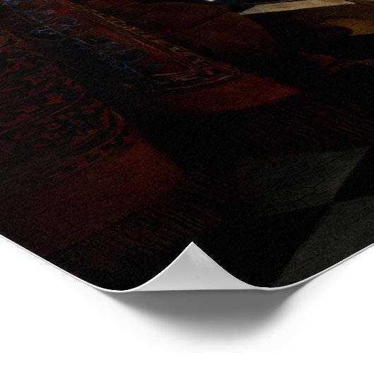 Johannes Vermeer - Das Konzert Poster (Ecke)