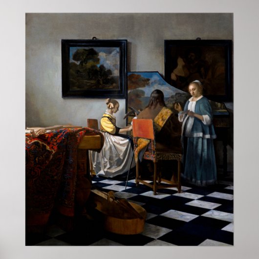 Johannes Vermeer - Das Konzert Poster (Vorne)