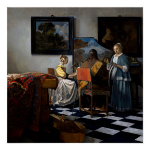 Johannes Vermeer - Das Konzert Poster