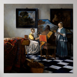 Johannes Vermeer - Das Konzert Poster