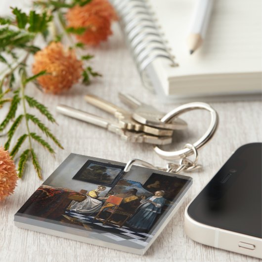 Johannes Vermeer - Das Konzert Schlüsselanhänger (Vorderseite rechts)