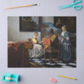 Johannes Vermeer - Das Konzert Seidenpapier (Basteln)