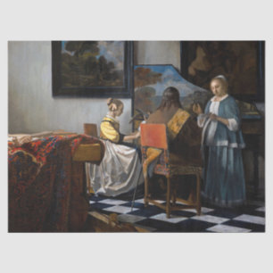 Johannes Vermeer - Das Konzert Seidenpapier