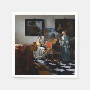 Johannes Vermeer - Das Konzert Serviette