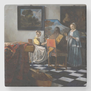 Johannes Vermeer - Das Konzert Steinuntersetzer
