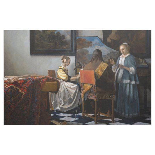 Johannes Vermeer - Das Konzert Stoff (Yard (91,4 cm))