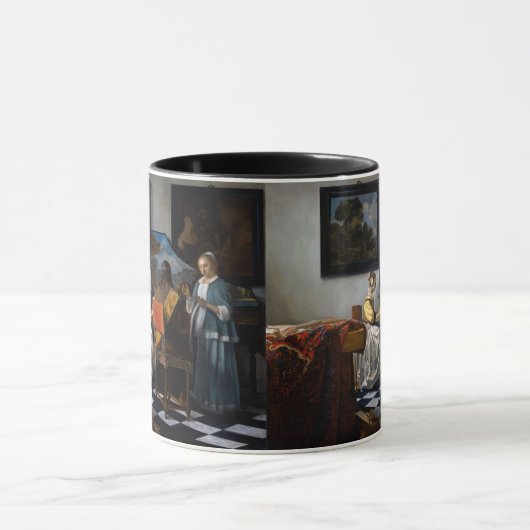 Johannes Vermeer - Das Konzert Tasse (Zentrum)