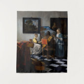 Johannes Vermeer - Das Konzert Wandteppich (Vorderseite)