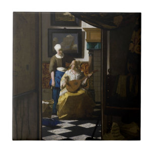 Johannes Vermeer - Das Liebe-Schreiben Fliese