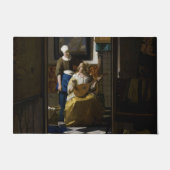 Johannes Vermeer - Das Liebe-Schreiben Fußmatte (Vorderseite)
