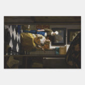 Johannes Vermeer - Das Liebe-Schreiben Geschenkpapier Set (Vorderseite)
