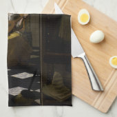 Johannes Vermeer - Das Liebe-Schreiben Geschirrtuch (Viertel Falte)