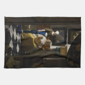 Johannes Vermeer - Das Liebe-Schreiben Geschirrtuch (Horizontal)