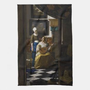 Johannes Vermeer - Das Liebe-Schreiben Geschirrtuch