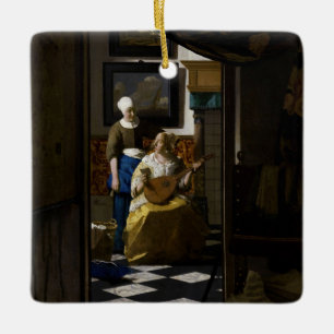 Johannes Vermeer - Das Liebe-Schreiben Keramikornament