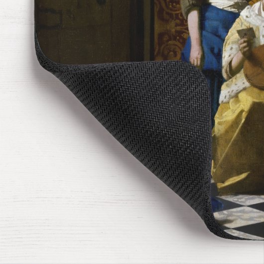 Johannes Vermeer - Das Liebe-Schreiben Mousepad (Ecke)