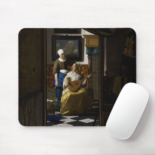 Johannes Vermeer - Das Liebe-Schreiben Mousepad (Mit Mouse)