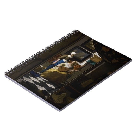 Johannes Vermeer - Das Liebe-Schreiben Notizblock (Linke Seite)