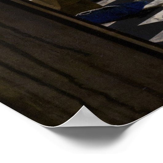 Johannes Vermeer - Das Liebe-Schreiben Poster (Ecke)