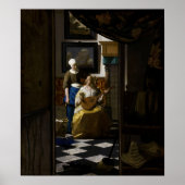 Johannes Vermeer - Das Liebe-Schreiben Poster (Vorne)