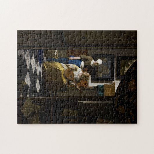 Johannes Vermeer - Das Liebe-Schreiben Puzzle (Horizontal)