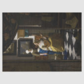 Johannes Vermeer - Das Liebe-Schreiben Seidenpapier (Vorderseite)