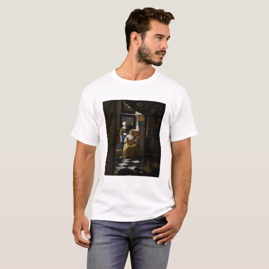 Johannes Vermeer - Das Liebe-Schreiben T-Shirt (Vorne ganz)