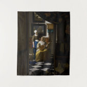 Johannes Vermeer - Das Liebe-Schreiben Wandteppich (Vorderseite)