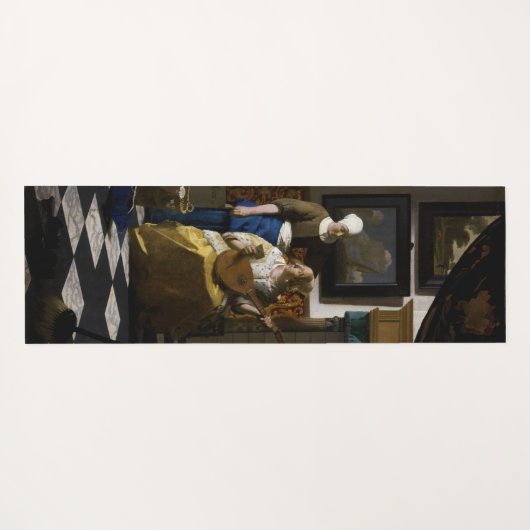 Johannes Vermeer - Das Liebe-Schreiben Yogamatte (Rückseite (Horizontal))