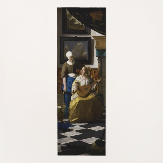 Johannes Vermeer - Das Liebe-Schreiben Yogamatte (Vorderseite)