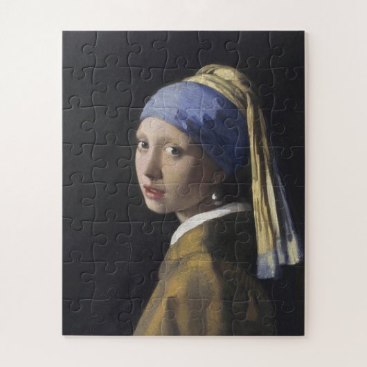 Johannes Vermeer - Das Mädchen mit Perlenohrring Puzzle (Vertikal)