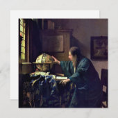 Johannes Vermeer - Der Astronom Dankeskarte (Vorne/Hinten)