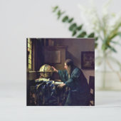 Johannes Vermeer - Der Astronom Dankeskarte (Stehend Vorderseite)